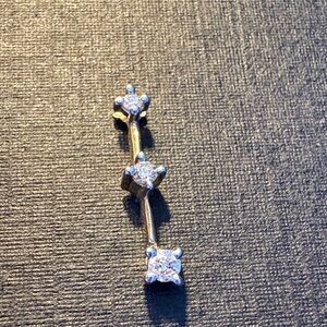 14k yellow gold diamond pendant